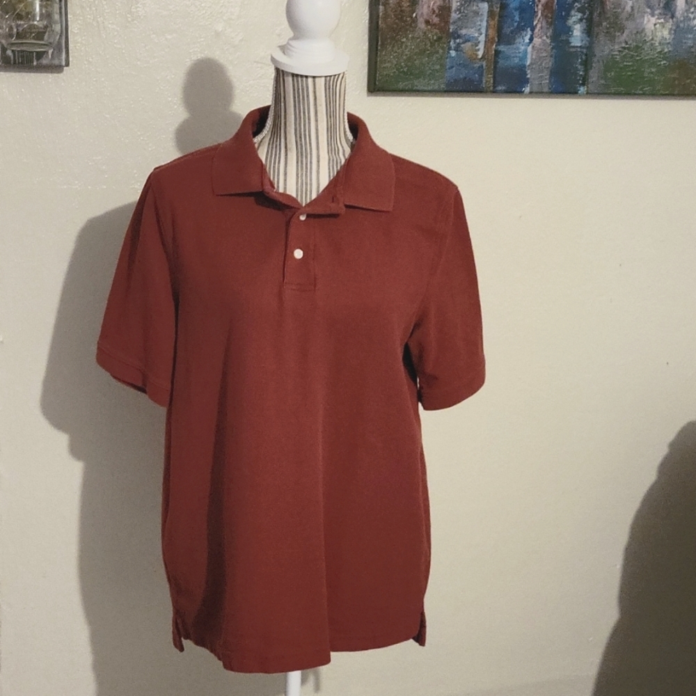 Croft & Barrow Polo Men's Size Medium Burgundy
